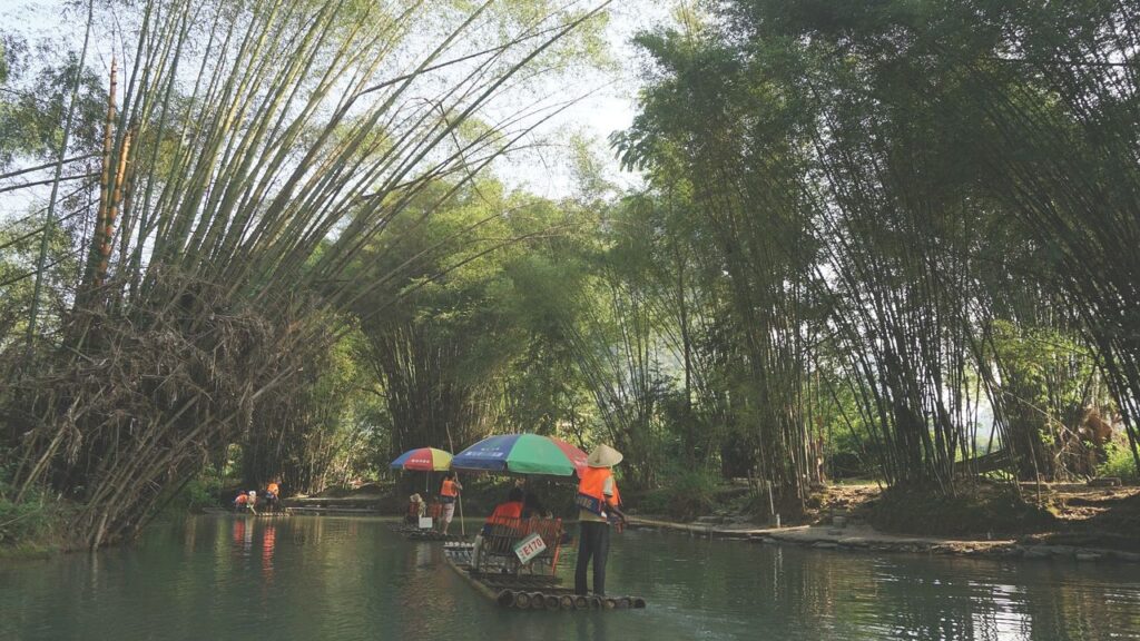 Bamboo Rafting on the Yulong River - China